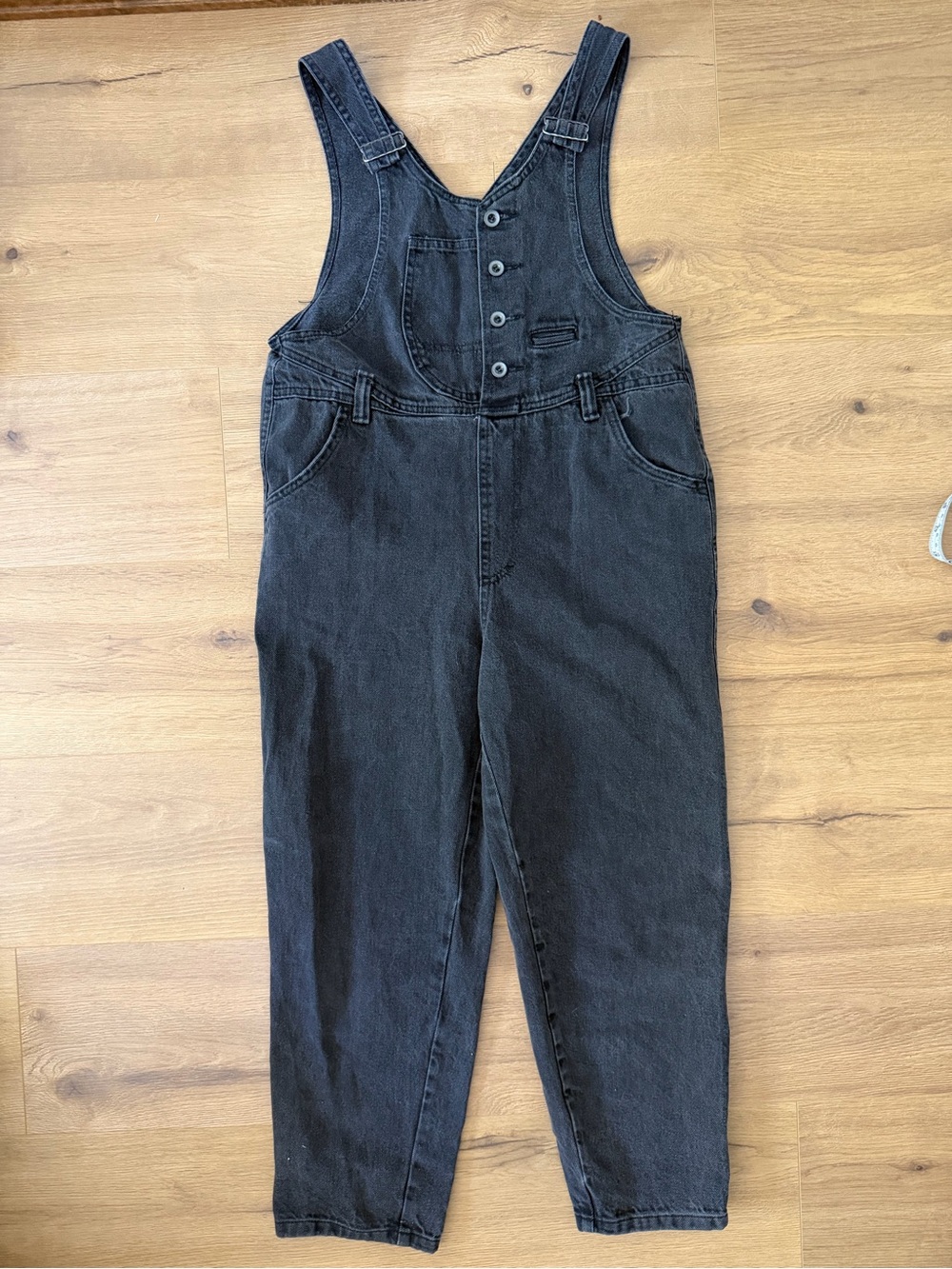 Silver Unicorn VINTAGE Women's Black Denim Overall Jeans - Classic Bib Jumpsuit